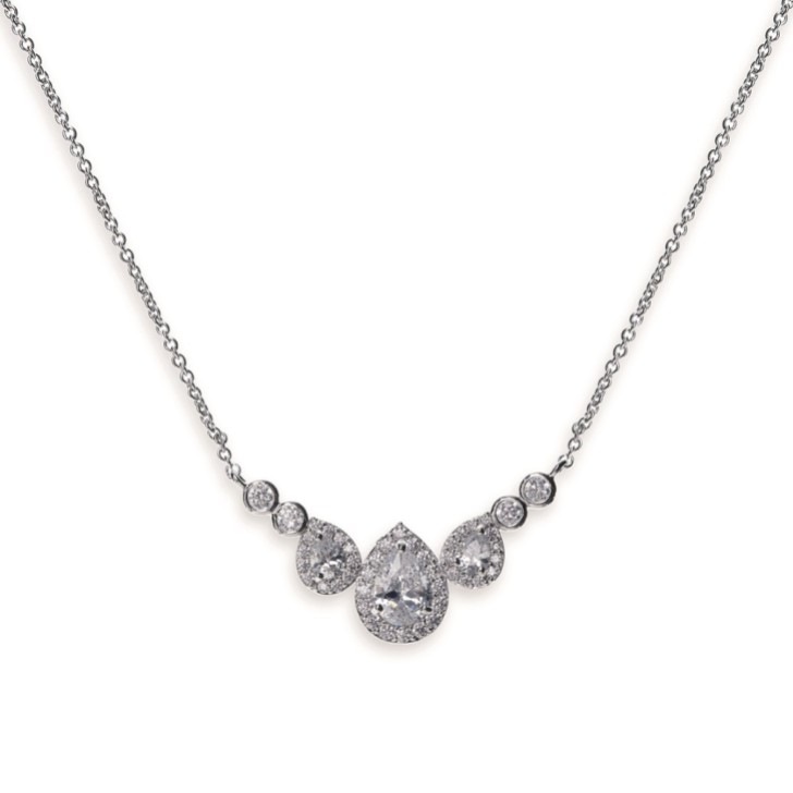 Ivory and Co Colar de Noiva Sorbonne Crystal