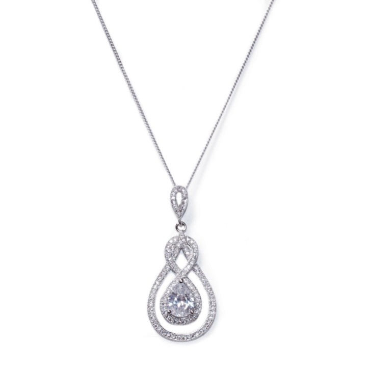 Ivory and Co Collar con colgante de cristal y circonitas de Lexington