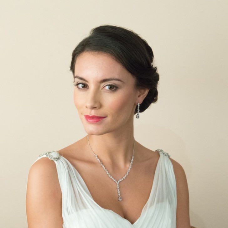 Ivory and Co Collar de boda con circonitas de Andorra
