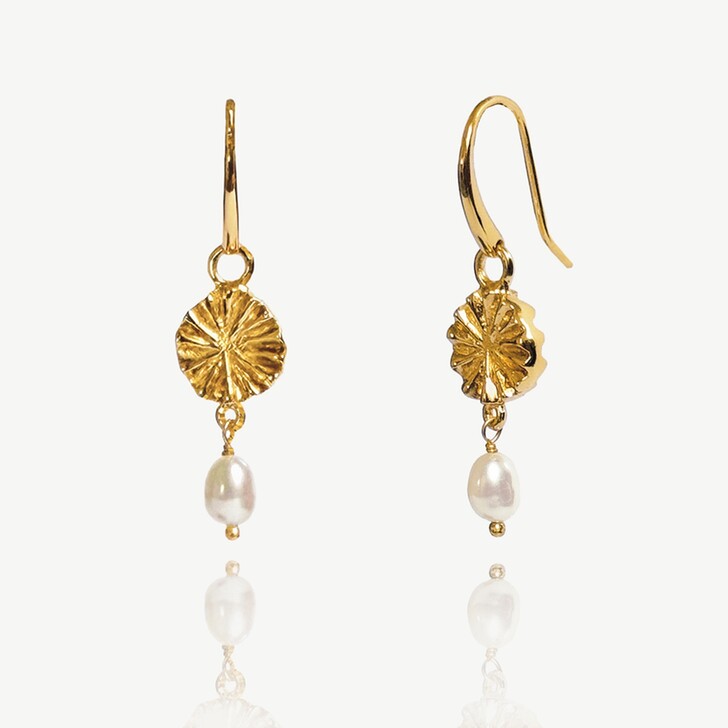 Ivory and Co Covent Gold Garden Pearl Drop Earrings