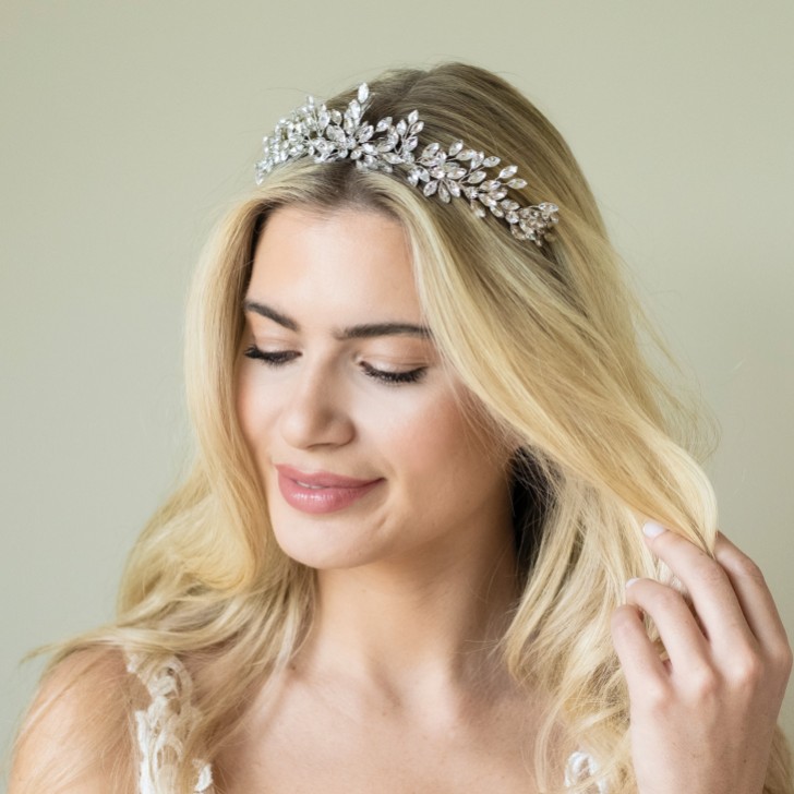 Ivory and Co Diadema «Starburst» de cristal brillante de Winterstar