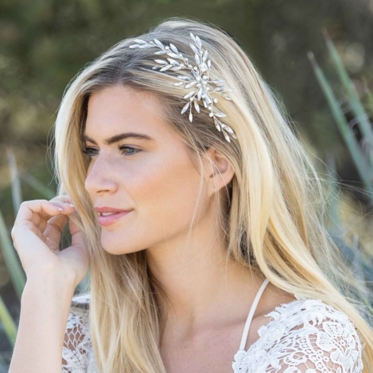 Ivory and Co Horquilla para el pelo de boda con adorno de cristal «Wintersweet»