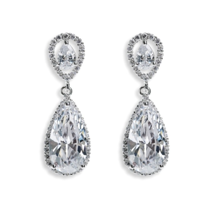 Ivory and Co Kolczyki Bacall Crystal Drop