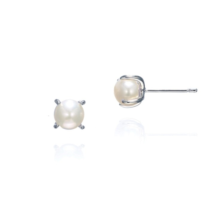 Ivory and Co Kolczyki na sztyfcie Cairo Silver Classic Pearl