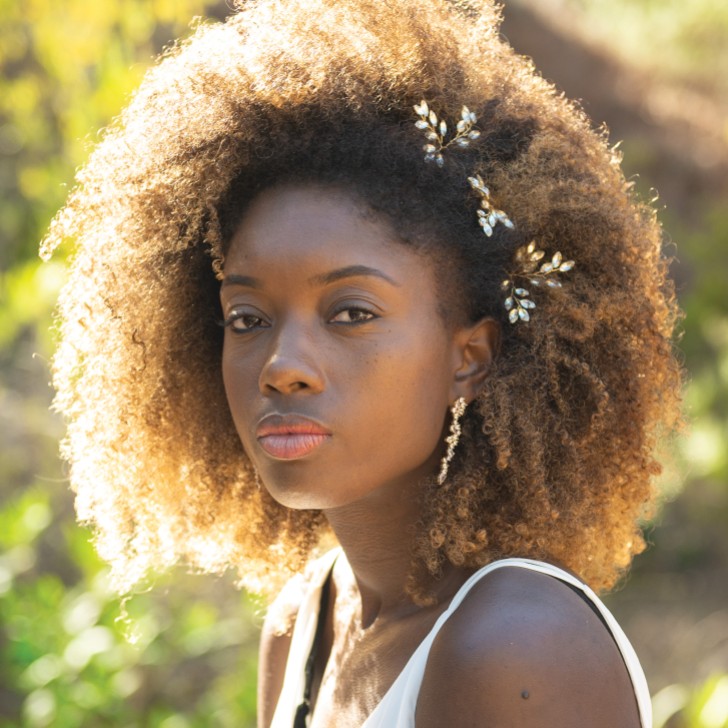 Ivory and Co Moonspray Gold Kristallspray Haarnadel Set