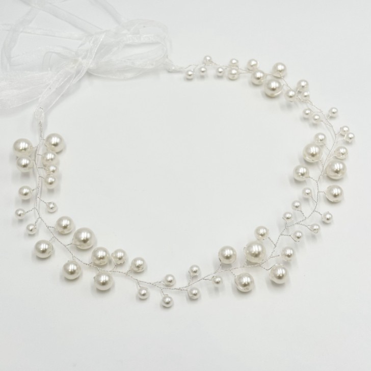Ivory and Co Ocean Dream Silver Pearl Hair Vine