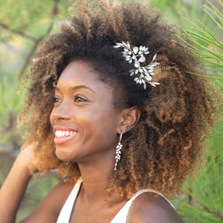 Ivory and Co Pente de cabelo com cristais prateados Diamond Frost