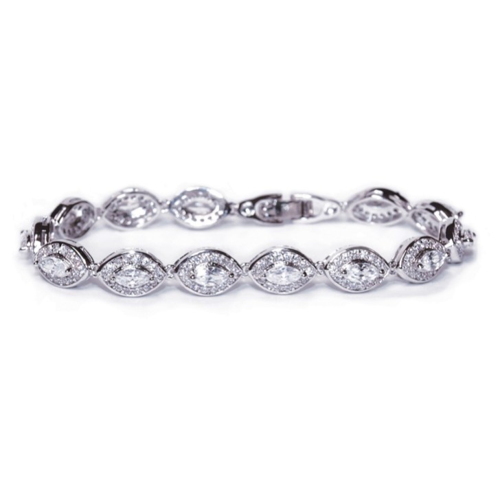 Ivory and Co Pulseira de casamento com zircónia cúbica «Promise»