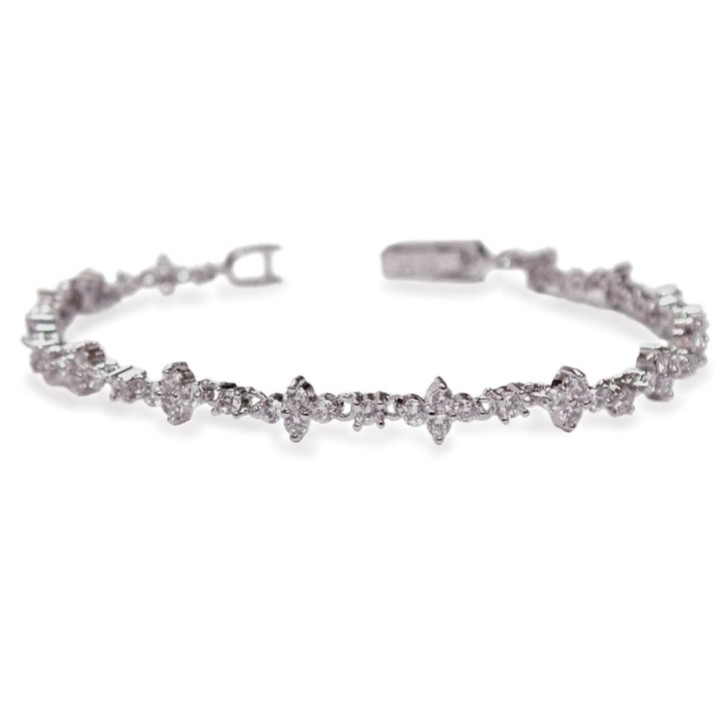 Ivory and Co Pulsera de boda con circonitas de Kensington