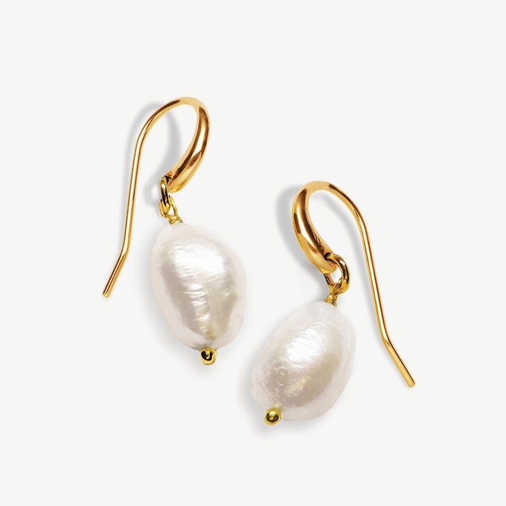 Ivory and Co Saint Lucia Gold Pearl Earrings