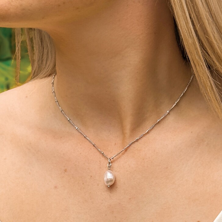 Ivory and Co Saint Lucia Pearl Pendant Necklace