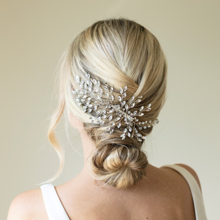 Ivory and Co Spinka ślubna do włosów „Serenade Silver Statement Crystal Spray”
