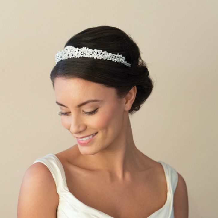 Ivory and Co Tiara de casamento em cristal da Duquesa, dos anos 20