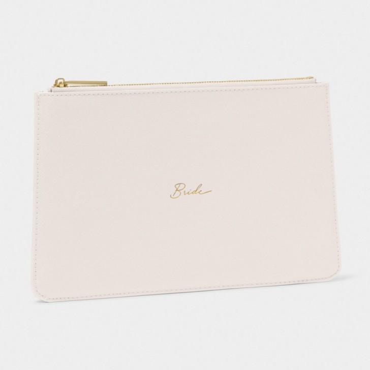 Katie Loxton Bolsa com mensagem «Noiva» em branco perolado