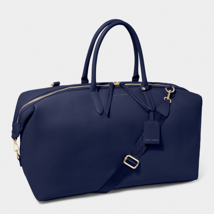 Katie Loxton Bolsa de viaje tipo duffle Oxford en azul medianoche