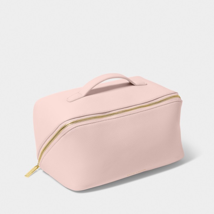 Katie Loxton Bolsa grande para maquilhagem e produtos de higiene pessoal em rosa empoeirado