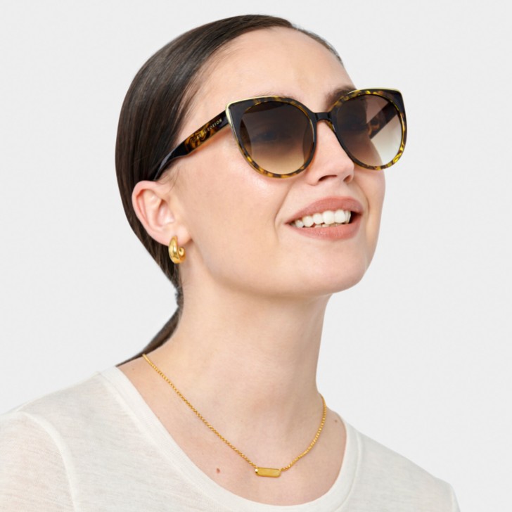 Katie Loxton Gafas de sol «Cat Eye» en carey de Amalfi