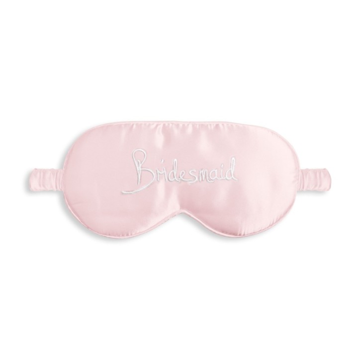 Katie Loxton Máscara para os olhos em cetim rosa «Bridesmaid»