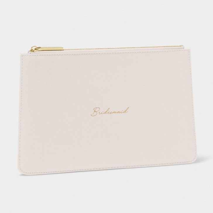 Katie Loxton Perłowo-biała torebka z napisem „Druhna”
