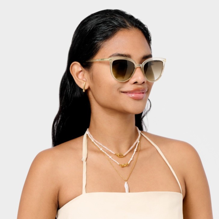 Katie Loxton Przezroczyste okulary przeciwsłoneczne Ravello Nude