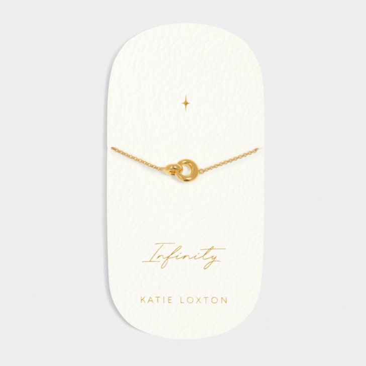 Katie Loxton Pulseira com pingentes em ouro «Infinity»