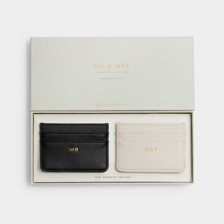 Katie Loxton Set de regalo con tarjeteros «Sr.» y «Sra.»