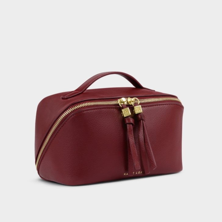 Katie Loxton Soho Medium Cherry Makeup and Wash Bag