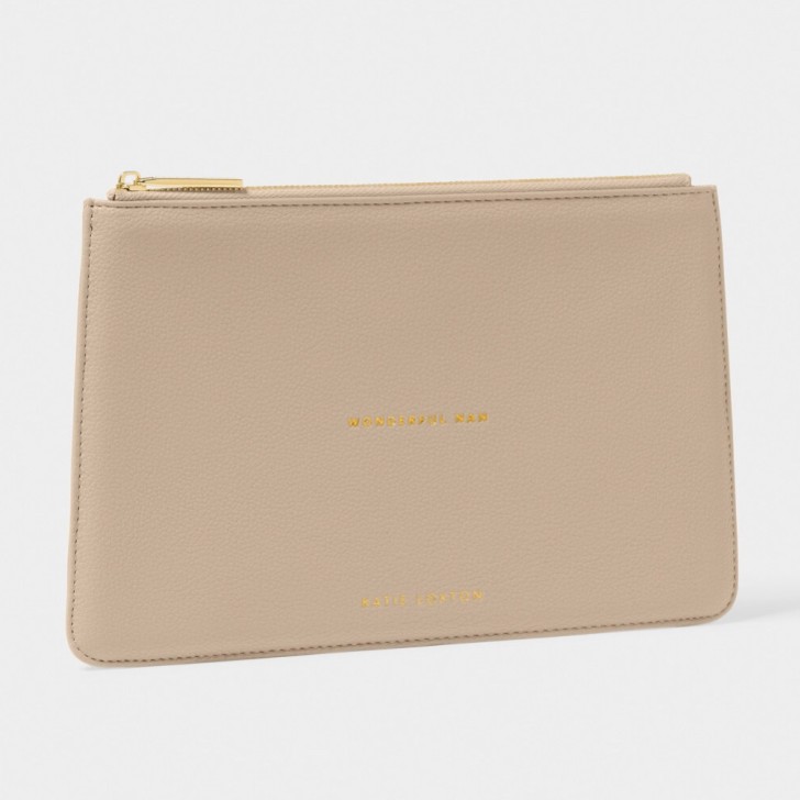 Katie Loxton „Wonderful Nan” – jasnoszara torebka z napisem