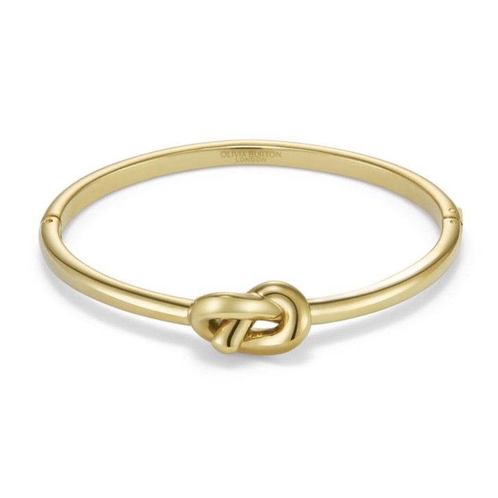 Olivia Burton Brazalete chapado en oro «Lover's Knot»