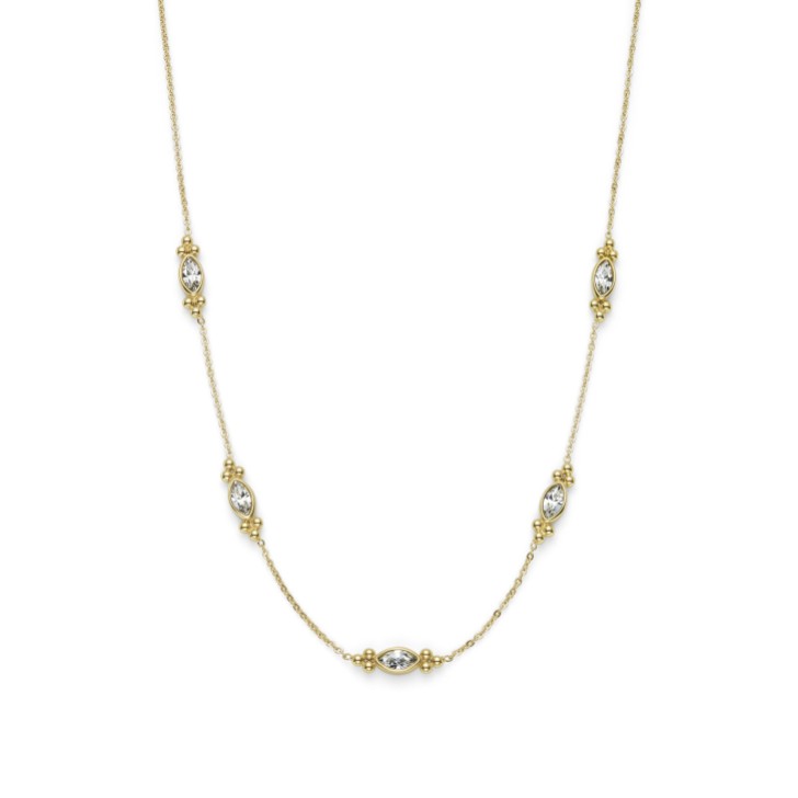 Olivia Burton Collier délicat en cristal plaqué or