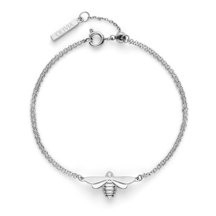 Olivia Burton Honigbiene Zierliches Silberarmband