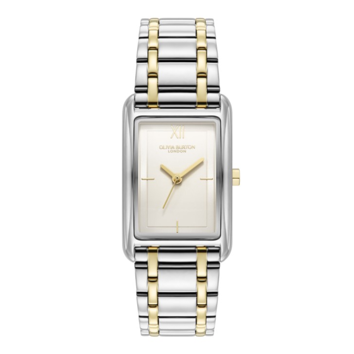 Olivia Burton Montre bracelet Grove 23mm blanc et bicolore