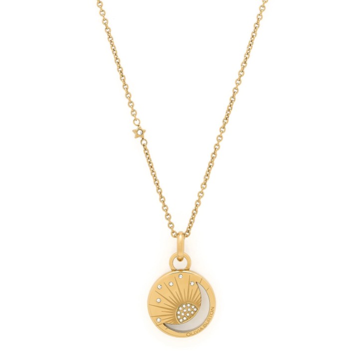 Olivia Burton Naszyjnik z pozłacanym wisiorkiem „Celestial Sun”