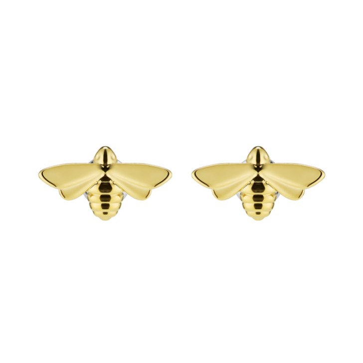 Olivia Burton Pendientes de botón «Honey Bee Gold»