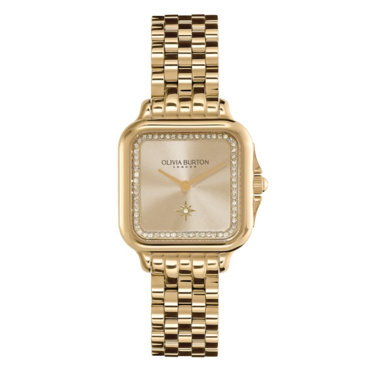 Olivia Burton Reloj Grosvenor con brazalete de oro de 28 mm