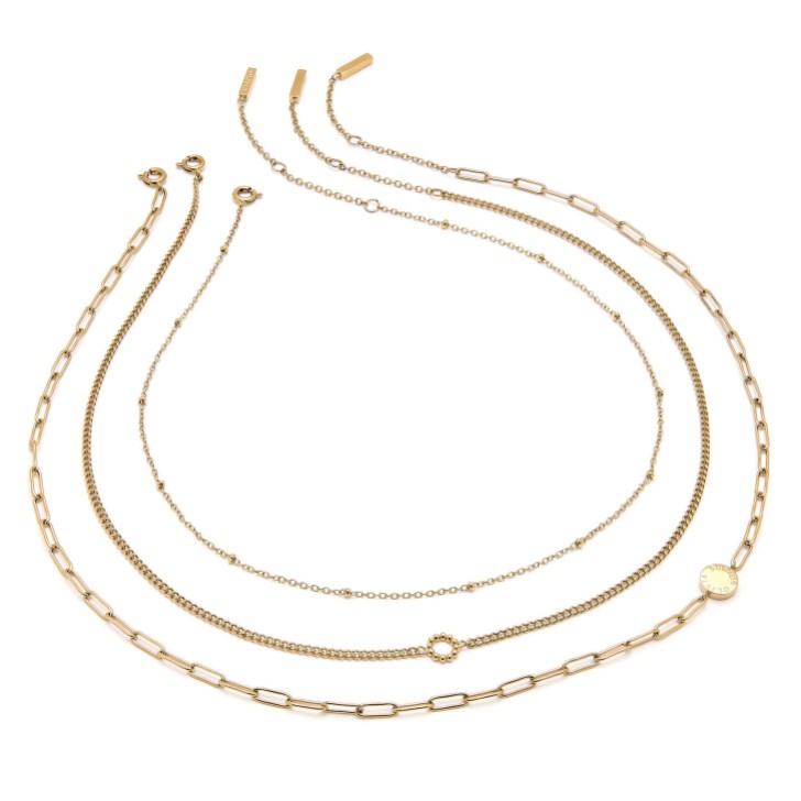 Olivia Burton Zestaw naszyjników Illusion Gold do łączenia