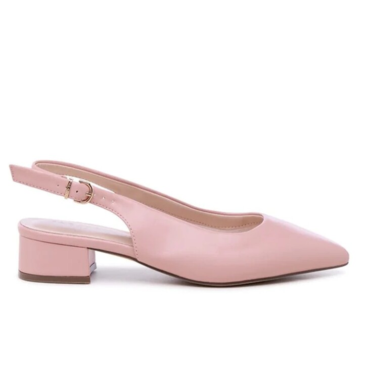 Paradox London Escarpins Fiorenza Blush en simili cuir, coupe large