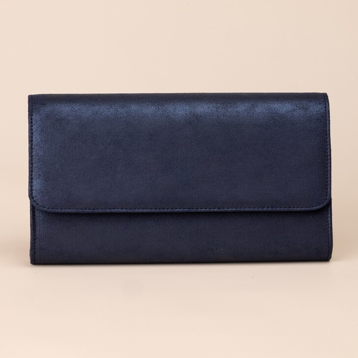 Perfect Bridal Alisia Navy Textured Clutch Bag