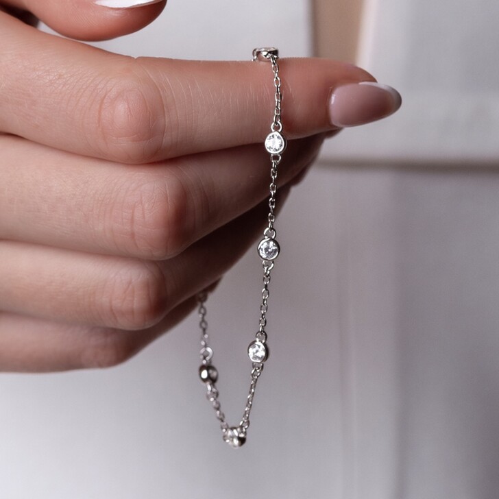 Perfect Bridal Armband aus Dakota-Sterlingsilber mit Zirkonia