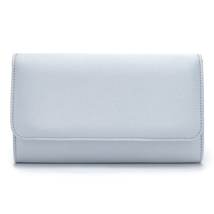 Perfect Bridal Bolsa de mão Evie em cetim azul