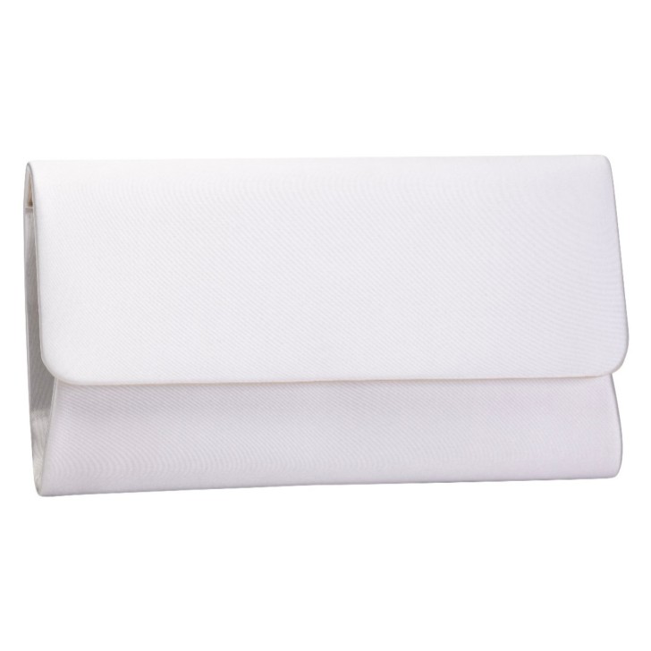 Perfect Bridal Bolso de mano de satén color marfil teñible de Jordan