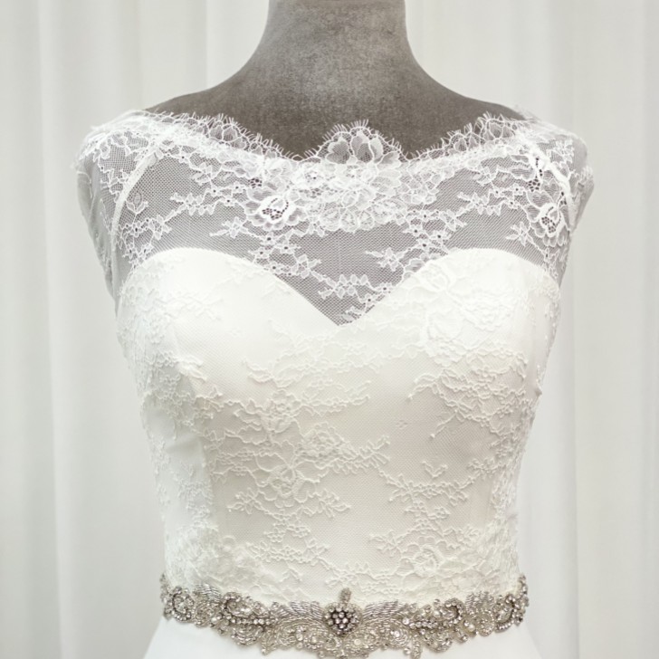 Perfect Bridal Cinto com contas para vestido de noiva de inspiração vintage Elspeth