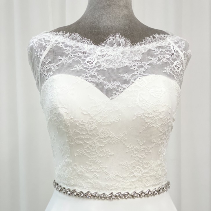 Perfect Bridal Cinturón de cristal fino para vestido de novia Taylor