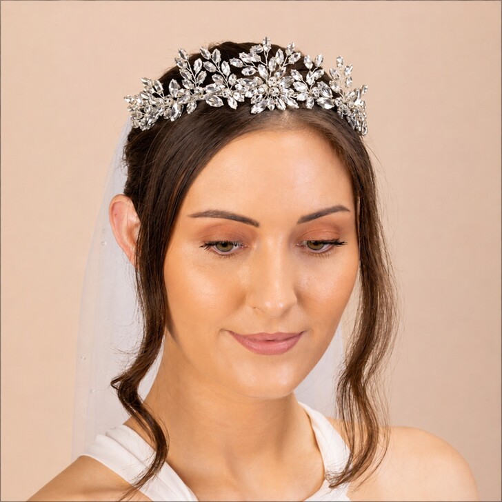 Perfect Bridal Diamante Floral Classic Tiara