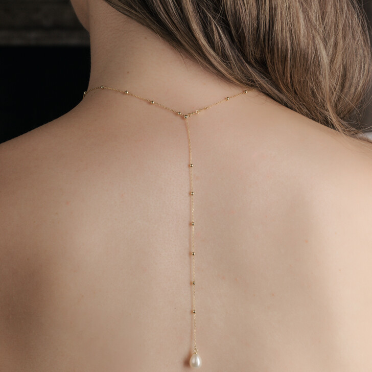 Perfect Bridal Halskette „Seville Gold Pearl Back Drop“