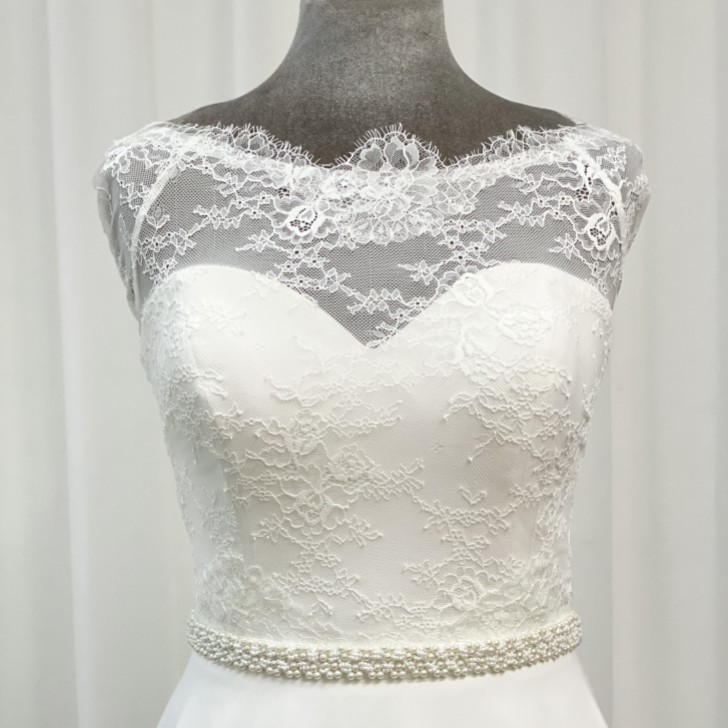 Perfect Bridal Pas ślubny z perłami i koralikami „Odessa”