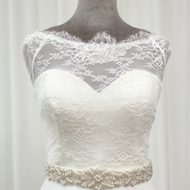 Perfect Bridal Pasek do sukienki Lola z perełkami i kryształkami