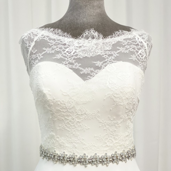 Perfect Bridal Pasek do sukni ślubnej z kryształami Brooke Opal