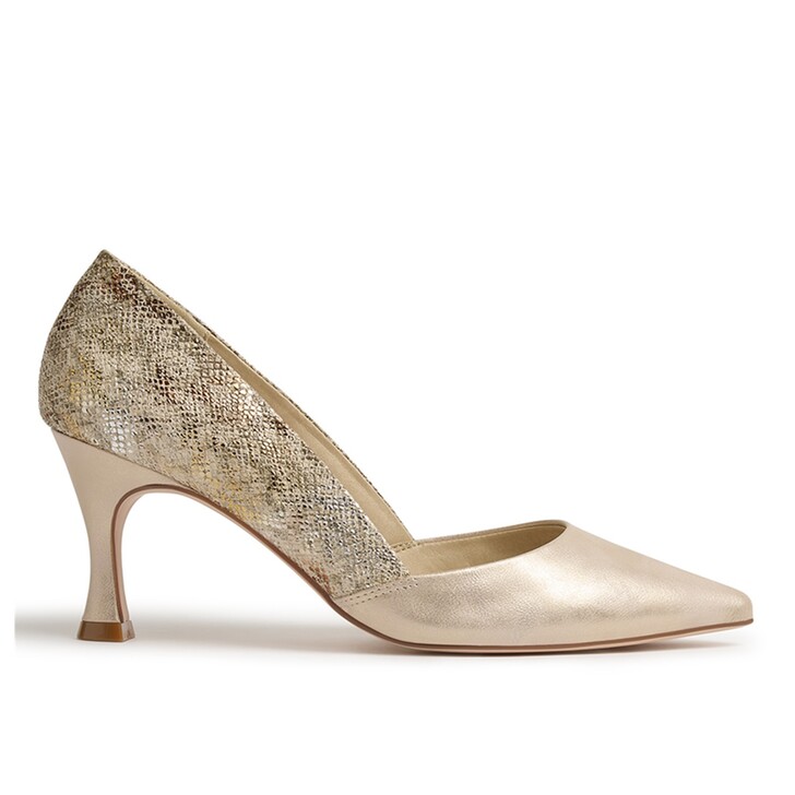 Perfect Bridal Sapatos de ténis de corte alto Alma Blush em pele de cobra
