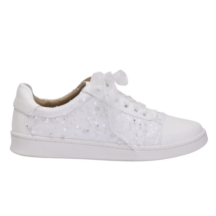Perfect Bridal Scarpe da ginnastica da sposa Fleur Avorio impreziosite da paillettes
